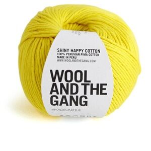 Shiny Happy Cotton in yellow (2 yarn balls)